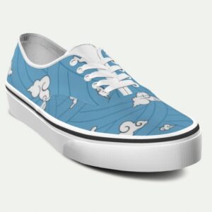 Sneakers inspirados en el primer kimono de Tanjiro Kamado, patrón azul con nubes – SoulArt Colombia