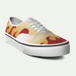Zapatillas inspiradas en Rengoku de Kimetsu no Yaiba, diseño de llamas rojo y amarillo – SoulArt Colombia