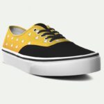 Zapatillas inspiradas en Zenitsu Agatsuma de Kimetsu no Yaiba, diseño geométrico amarillo y negro – SoulArt Colombia