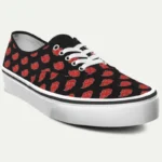 Sneakers anime SoulArt inspiradas en Akatsuki con patrón de nubes rojas sobre fondo negro